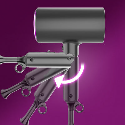 Regulations Hair Dryer Negative Ion Folding Portable High-Power Household Hair Dryer - Korvel