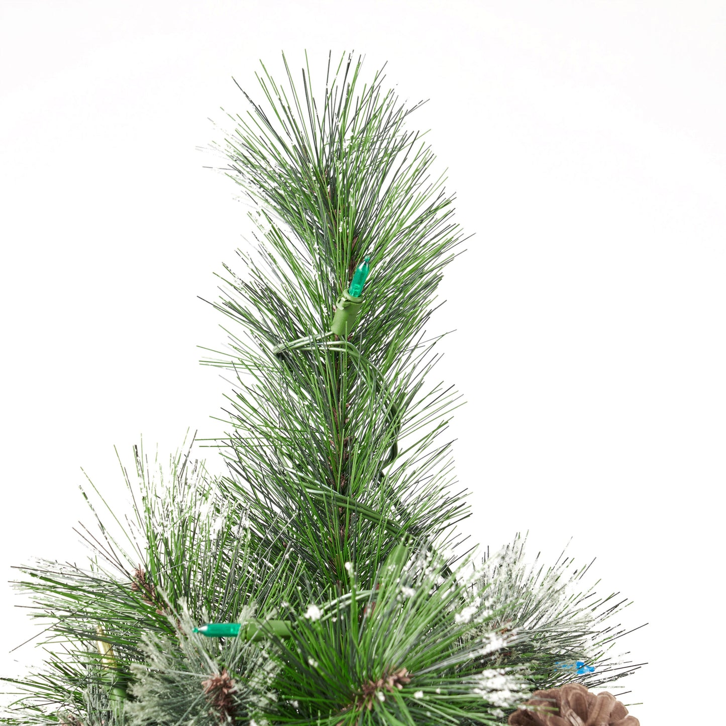 Árbol Mezclado de Cachemira y Pino Nieve de 7' con 900 Luces LED