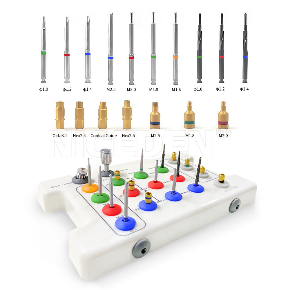 Dental implant base repair screw removal tool wrench screwdriver oral implant removal set - Korvel