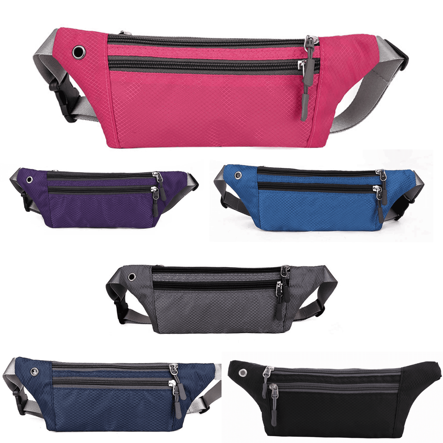 XGear Fitness Sac Banane Étanche pour Course et Voyage