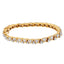 Bracelet en diamant taille ronde en or jaune 14K