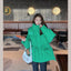 Mid-Length Hooded Puffer Jacket with Down Filling