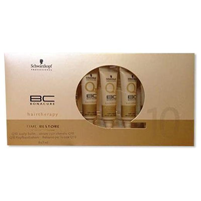 Baume pour cuir chevelu Schwarzkopf Bonacure Time Restore Q10 - 8 ampoules
