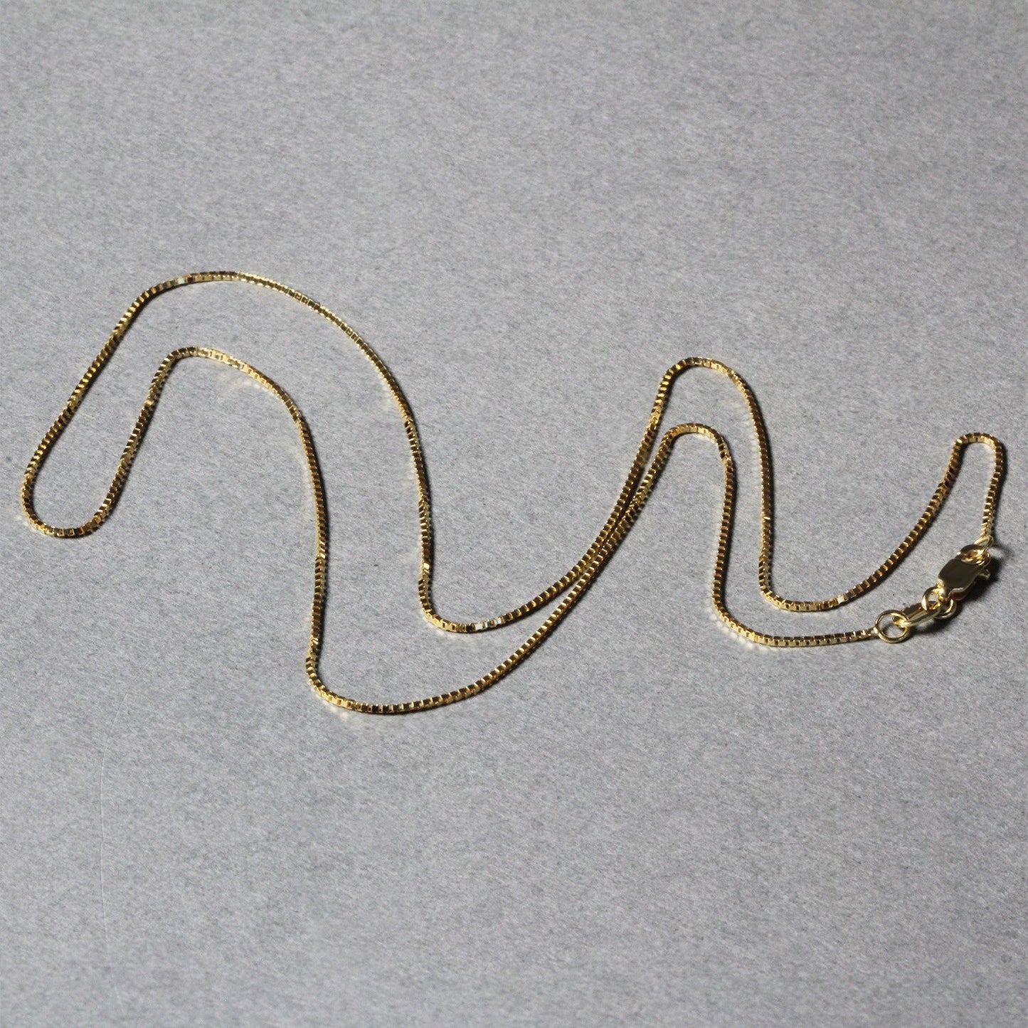 14k Yellow Gold Classic Box Chain - 0.7mm
