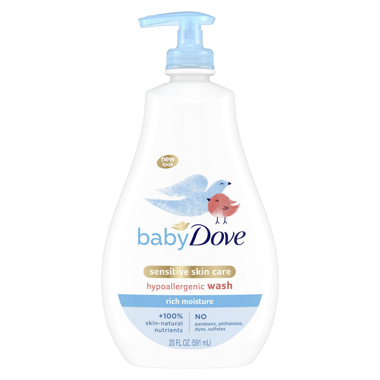 Baby Dove Soins de la Peau Sensibles Lavage Riche en Hydratation 20 Oz