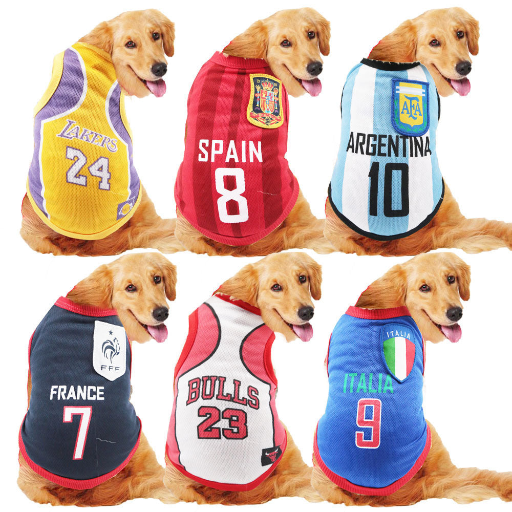 Pet Small Medium and Large Dogs Fadou Cat Teddy Golden Hair Samo Dog Clothes Vest - Korvel