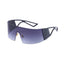 Trendy One Piece Large Frame Sunglasses for Outdoor Activities
