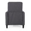 Smoke Fabric Push Back Chair for Elegant Home Décor - Korvel