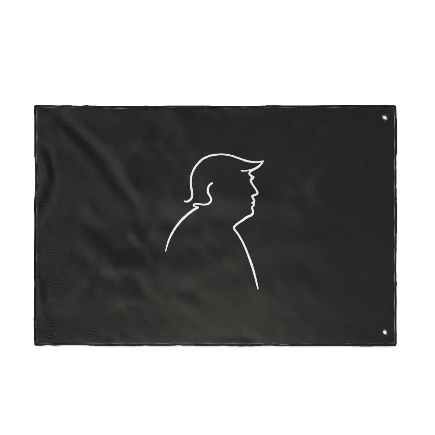 Minimalist Line Portrait Flag – Modern Political Design