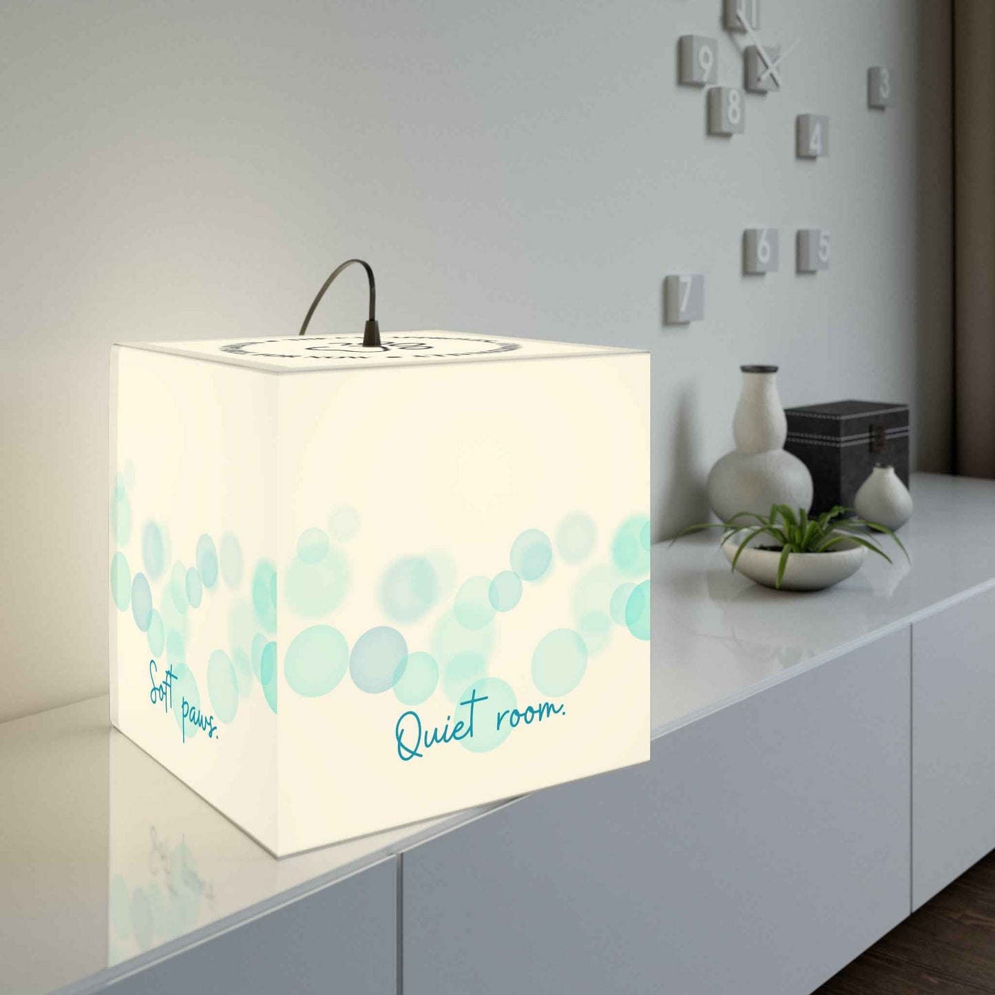 Soft Paws Perfect Day Cat Cube Lamp – Cozy Accent Light