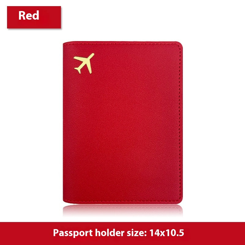 Cubierta de Pasaporte Multifuncional de PU Cuero