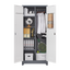 Metal storage cabinets, lockable cleaning tool cabinets, high broom tool organizers, and large storage cabinets in storage store - Korvel