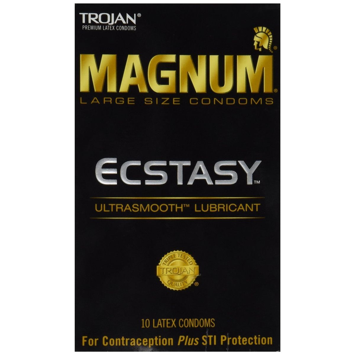 Préservatifs Trojan Magnum Ecstasy Grande Taille Lubrifiés
