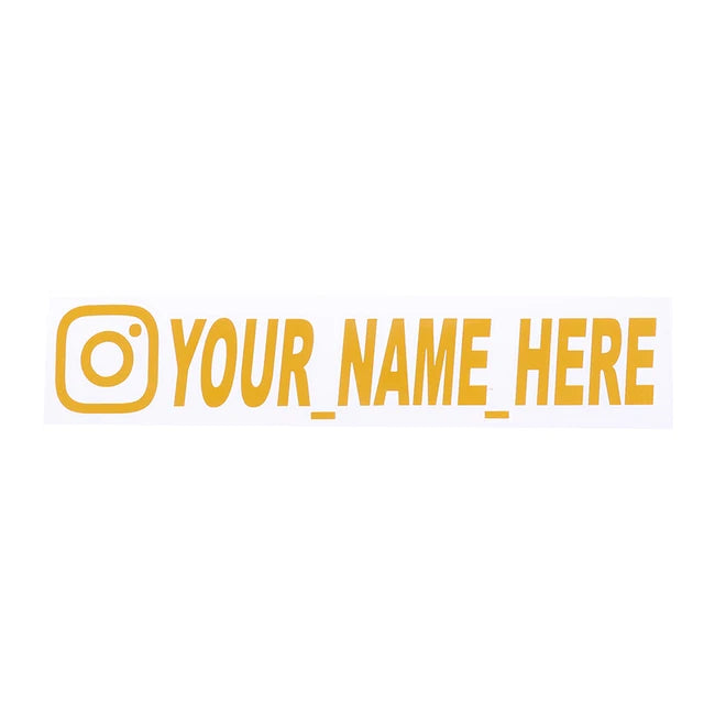 New Car Sticker User Name Custom Personalized Vinyl Decals Motorcycle For Customization Needs Remarks Car Sticker - Korvel