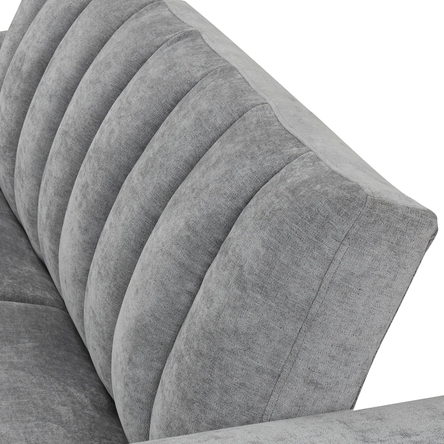 U_STYLE Convertible Soft Cushion Sofa Pull Bed ,for Two People to Sit On - Korvel