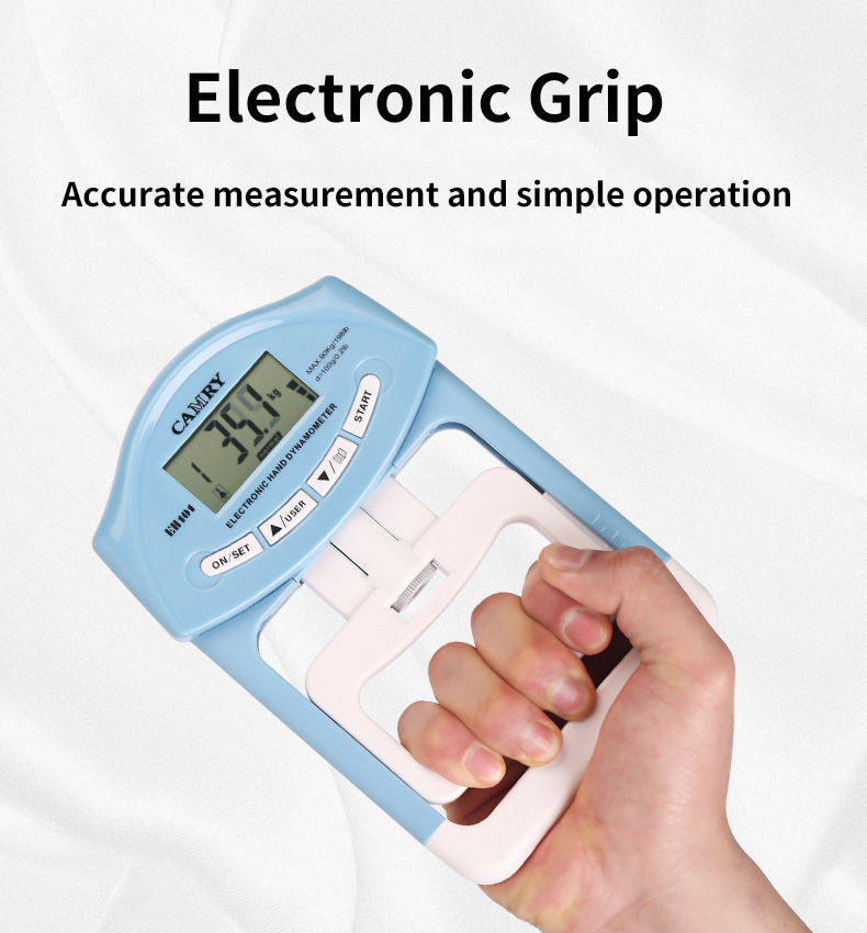 Wholesale high quality electronic display grip device with AA battery adjustable hand dynamometer - Korvel