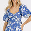 Charming Summer Floral Puff Sleeve Dress with Cutout Back – A Unique Blend of Elegance and Playfulness - Korvel