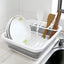 Foldable Dish Rack Kitchen Storage Water Leakage Plastic Tableware Bowl Dinnerware Drain Bowl Tray Home Drying Rack Washable - Korvel