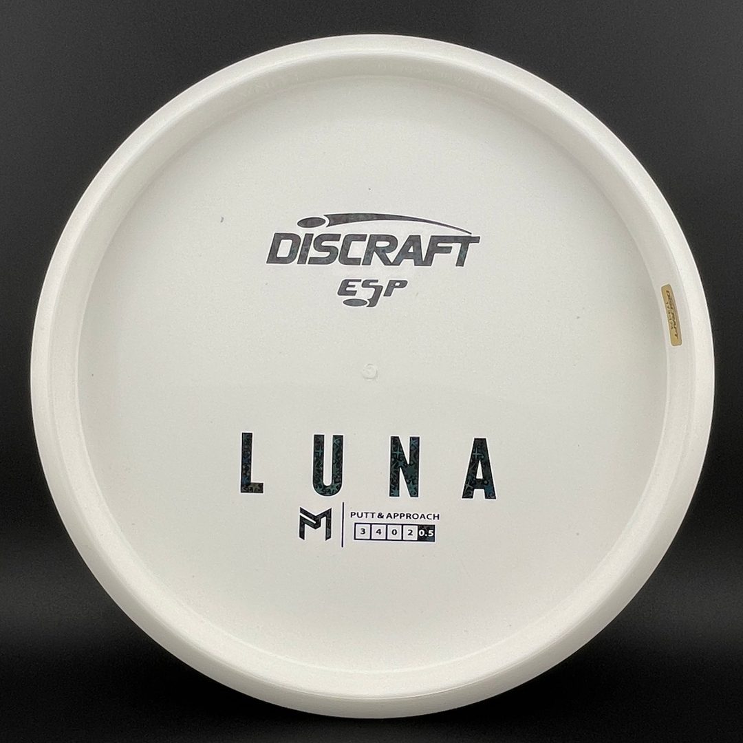 White ESP Luna Disc Golf Putter - Dyer's Delight