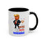 Taza de café de acento vibrante