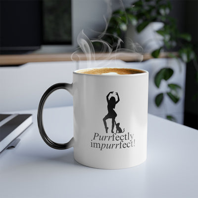 Taza Purrfectly Impurrfect que Cambia de Color - 11oz