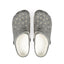 Minimalist Cat Line Art EVA Clogs – Grey Slip-Ons