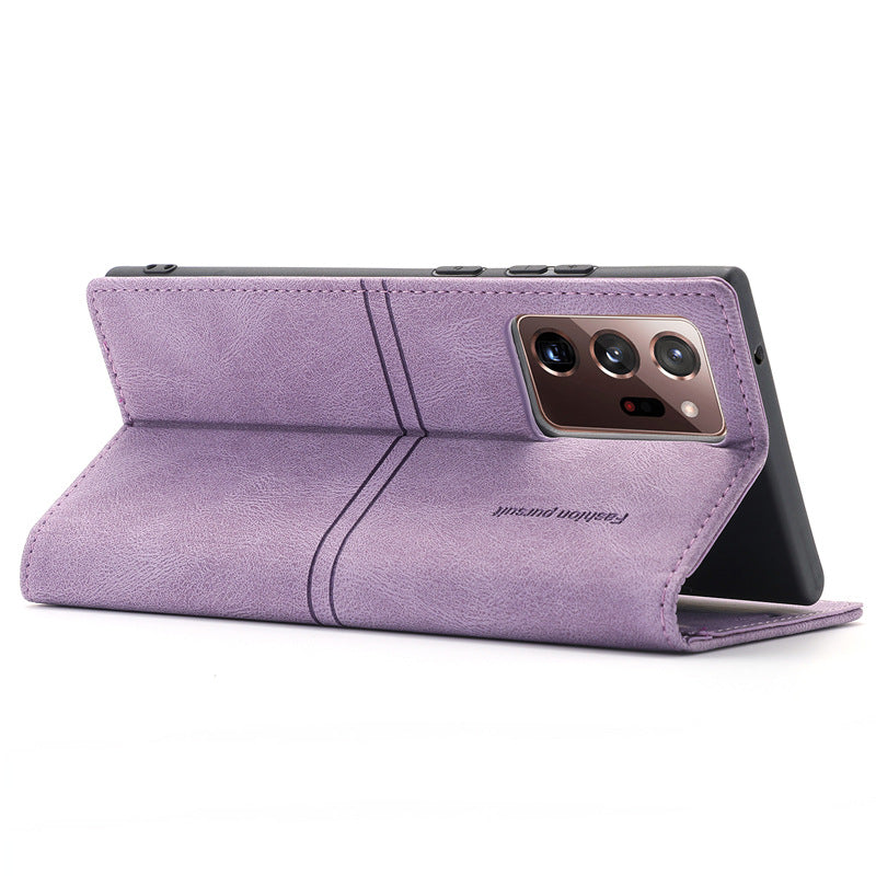 For iPhone 13 Dream Pair Suction Flip Phone Holster Card Holder Protective Cover - Korvel