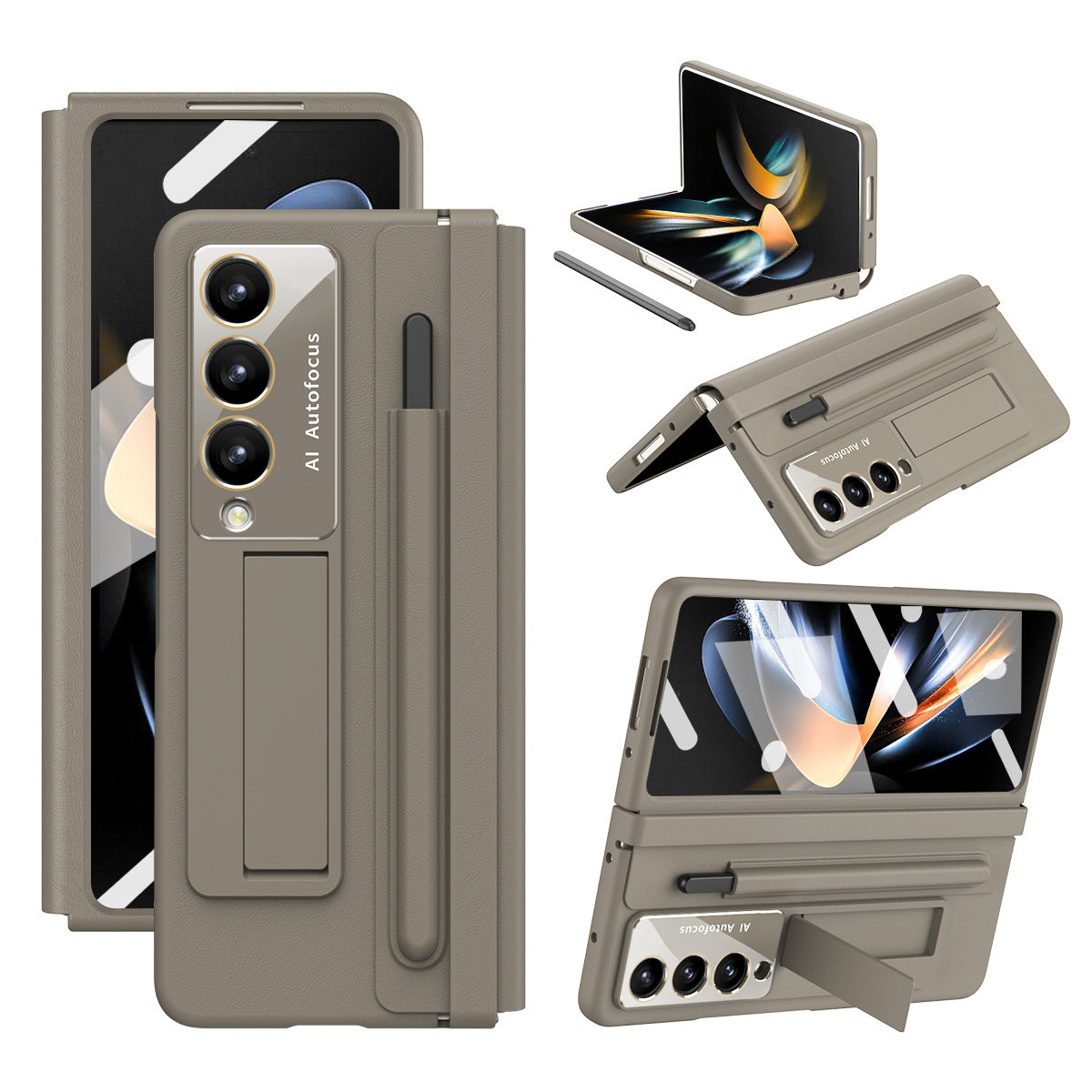 Premium Samsung Fold5 All-Inclusive Leather Case