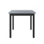 TOPMAX 5-piece cabinet dining table set, wooden square dining table and chairs, and 4 soft cushioned high back chairs in black - Korvel