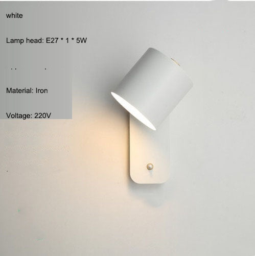 Lámpara de pared LED minimalista nórdica para dormitorio y estudio