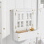 Twin over Twin House Bunk Bed with Roof , Window, Window Box, Door , with Safety Guardrails and Ladder,White - Korvel