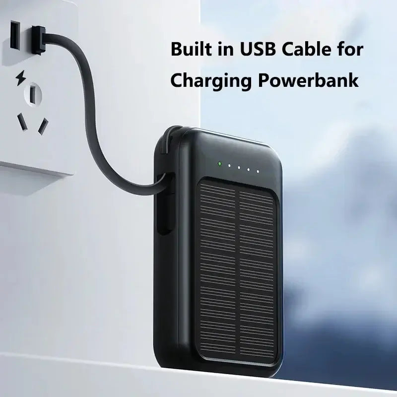 Banque d'alimentation solaire mini premium - Chargeur portable 20000mAh