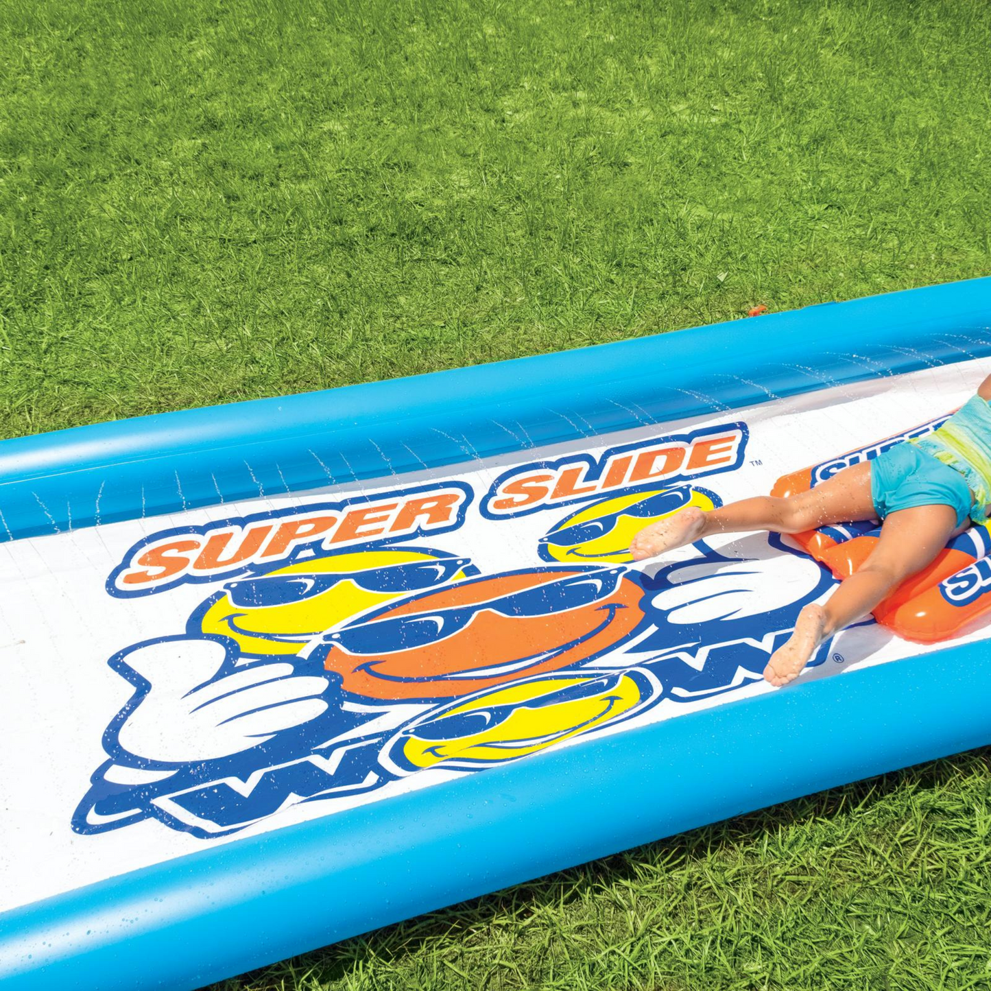 Toboggan de jardin à une voie WOW Sports avec piscine