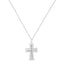 .925 Sterling Silver Diamond Accent Cross Pendant Necklace