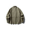 Splicing workwear long sleeved shirt men's loose casual shirt - Korvel
