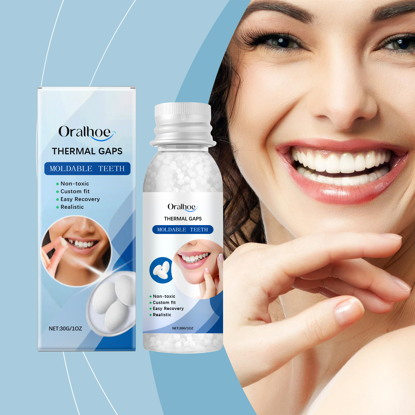 Can Shape Solid Dental Glue To Modify Teeth Temporary Hole Filling Glue Denture Glue - Korvel