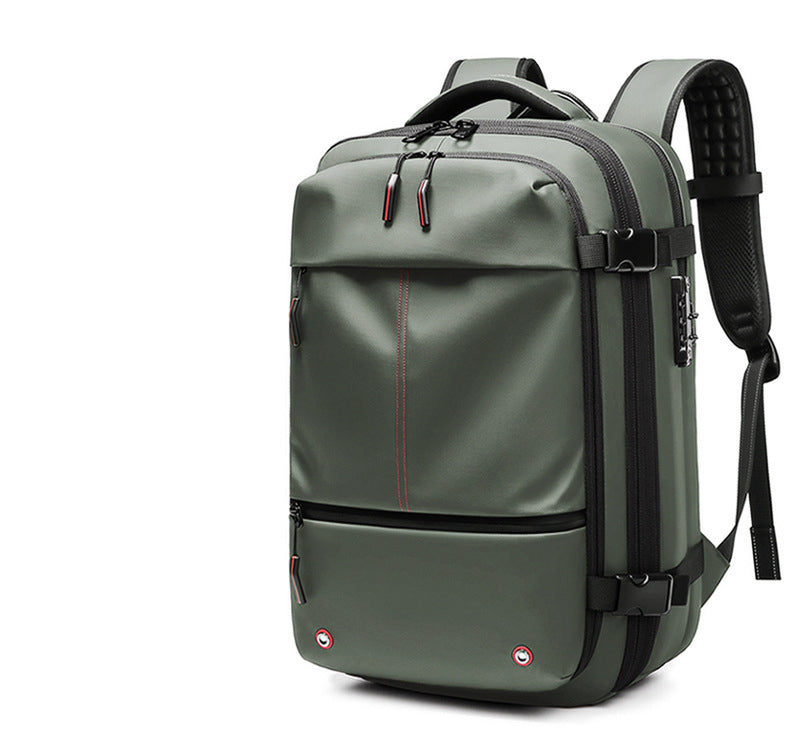 Expandable Waterproof Travel Backpacks Men Business Laptop Backpack With Valve Vacuum Compression Backpack - Korvel