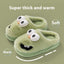 Cozy Cartoon Big Eye Dog Cotton Slippers for Women