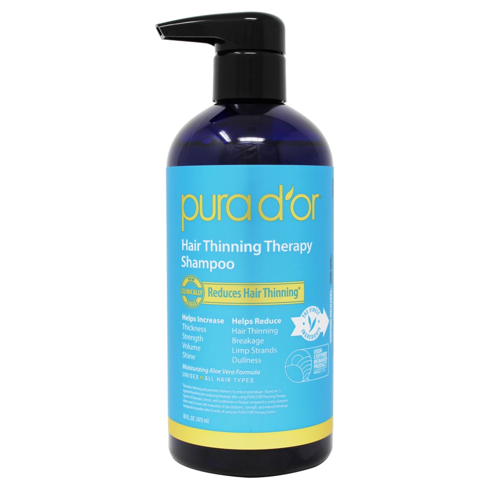 Shampoing Thérapeutique pour Cheveux Clairsemés Pura D'or