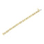 Pulsera de eslabones geométricos en oro amarillo de 14K con diamantes - Tamaño 7"