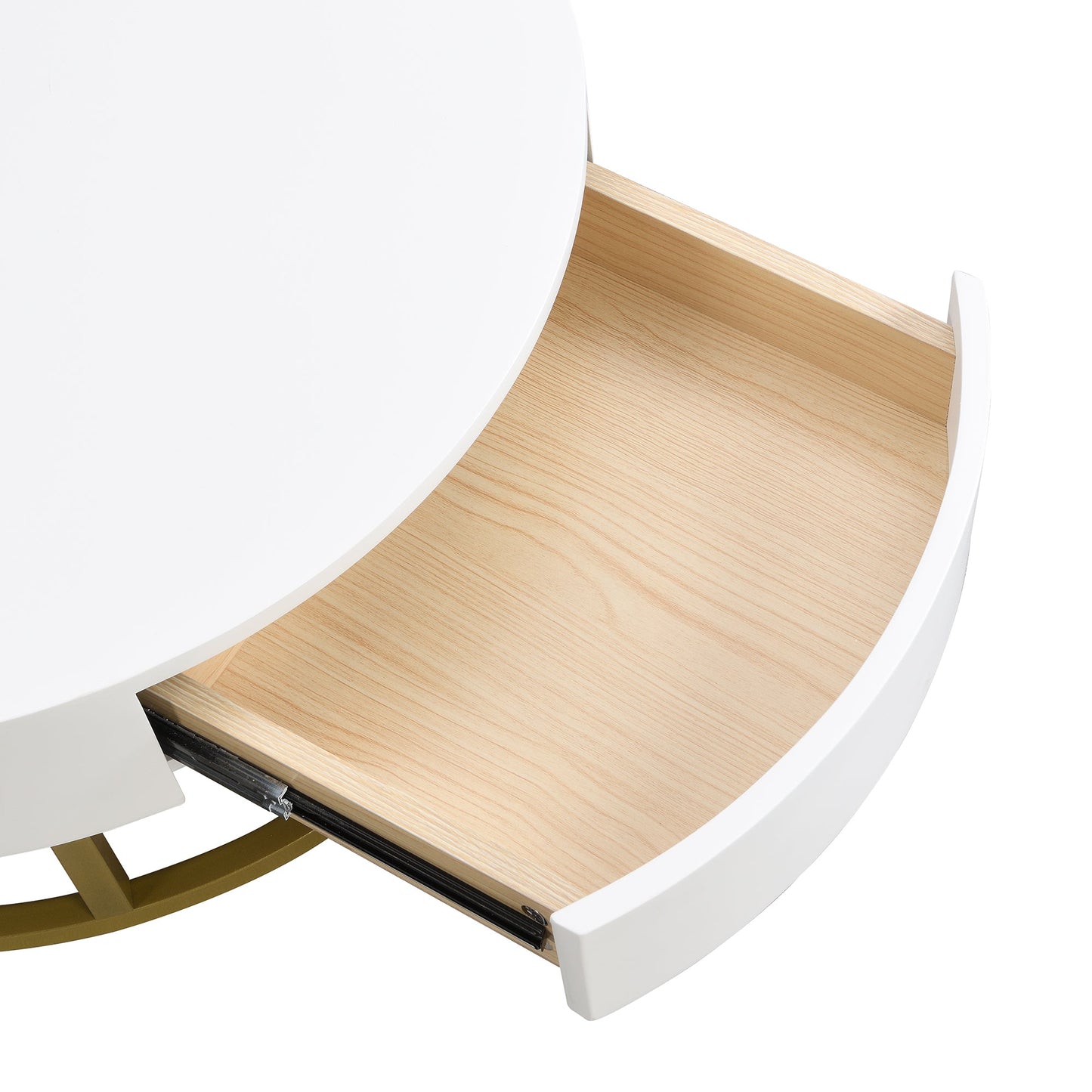 Tables basses empilables rondes modernes avec plateau relevable et tiroirs