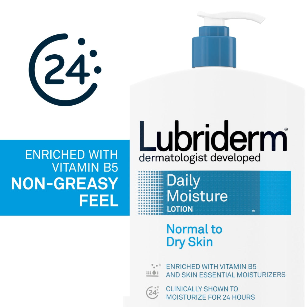 Lotion hydratante quotidienne Lubriderm pour peau normale à sèche - 24 Fl Oz