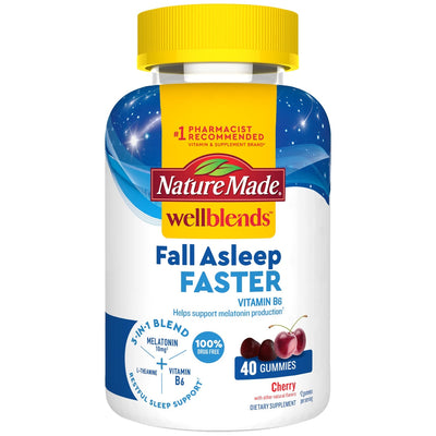Nature Made Wellblends Cerise Gummies pour s'endormir plus rapidement - 40 unités
