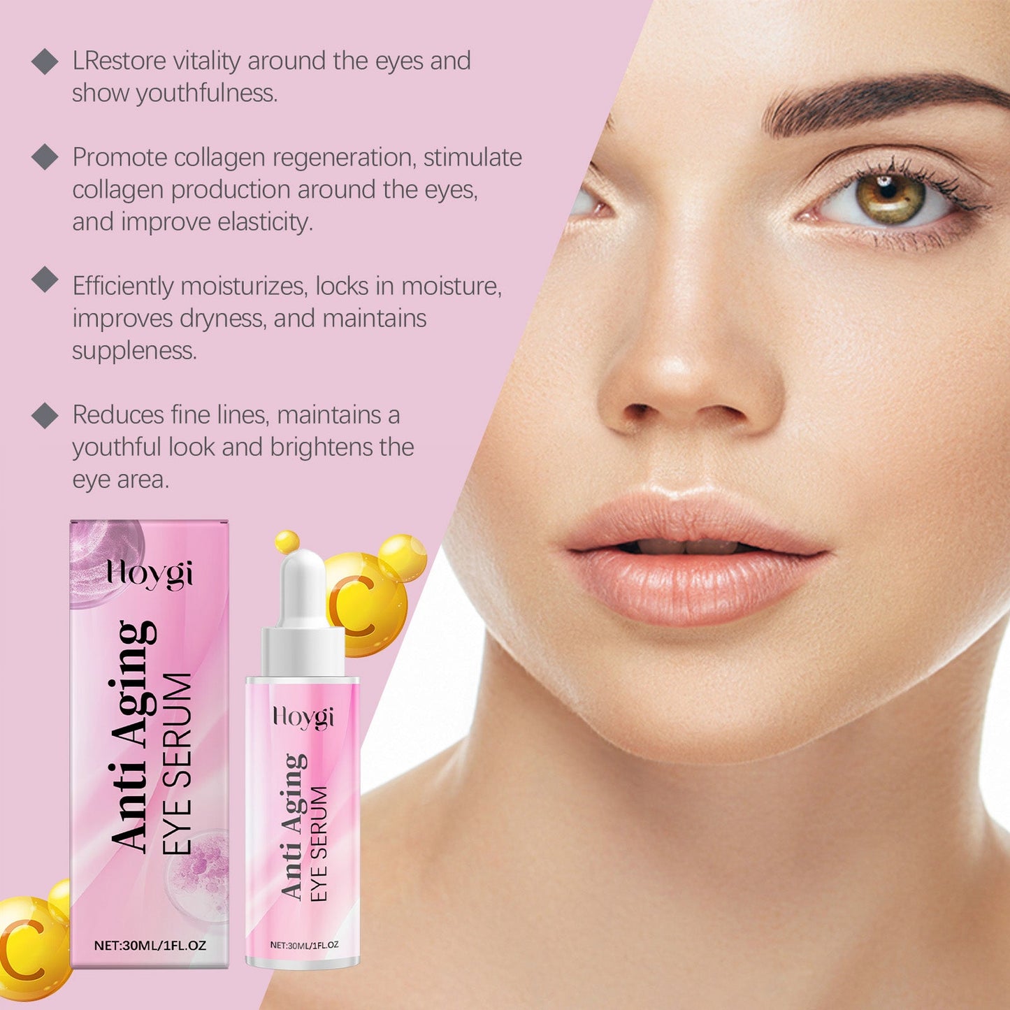 Eye Serum Caress And Tighten The Skin Around The Eyes Gently Moisturizing Daily Massage Hydrating Serum - Korvel