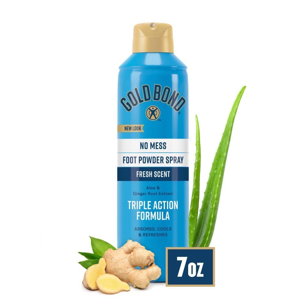 Gold Bond Foot Powder Spray, Talc-Free, Fresh Scent 7 Oz