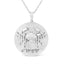Collar con colgante del zodiaco Cáncer en plata esterlina .925