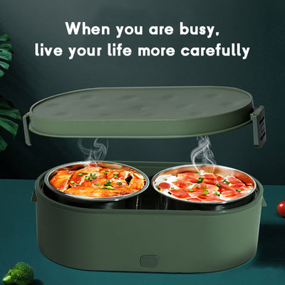 Power Bank USB Self Heat Lunch Box Electric Food Warmer Heated Lunch Box Electric USB For Office Outdoor - Korvel