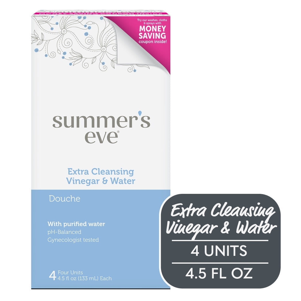 Summer's Eve Vinagre y Agua Limpiador Extra - Paquete de 4