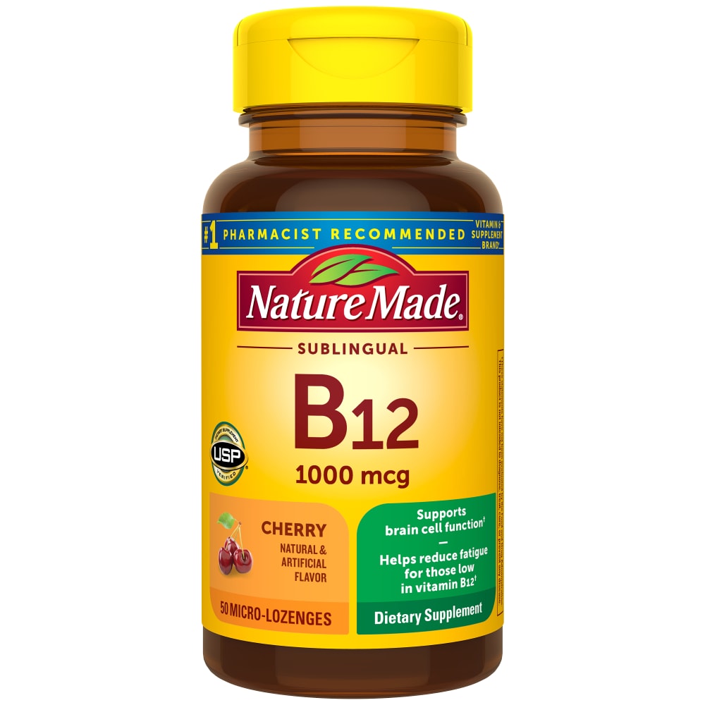 Nature Made Sublingual Vitamin B-12 1000 Mcg Lozenges - Cerise