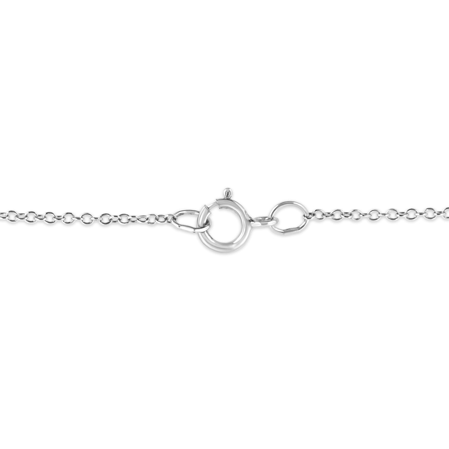 Pendentif en étoile de mer en argent sterling .925 avec accent en diamant - 18"